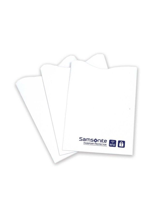 3-Pack Credit Card RFID Sleeves, White, One Size