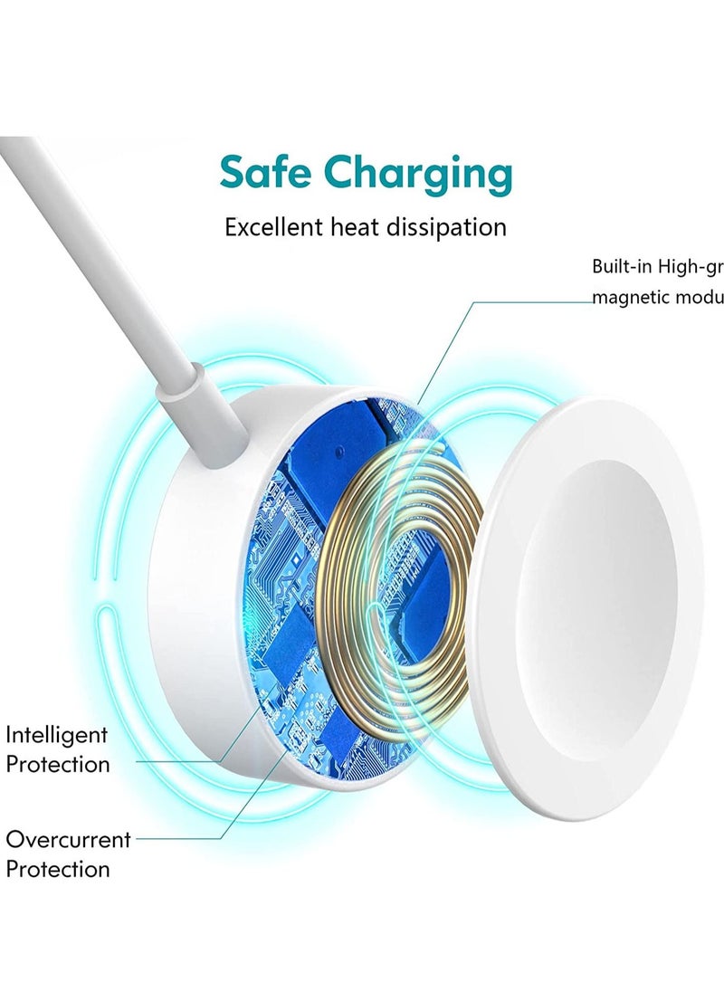 Generic - DPL Portable Smart USB Watch Charger Cable for Apple iWatch (Series 5/4/3/2) - White - Image 1