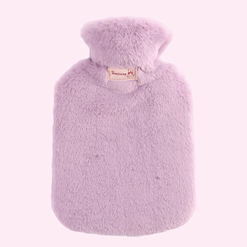 Spot Logo Thickeneded Plush Cloth Cover Hand Warmer Bag Water Bag Filled With Water Water Bag Hand Warmer Pvc - Image 1