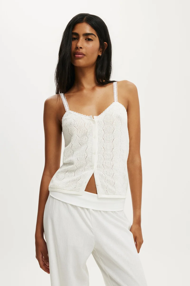 Cotton On Knit Button Through Cami