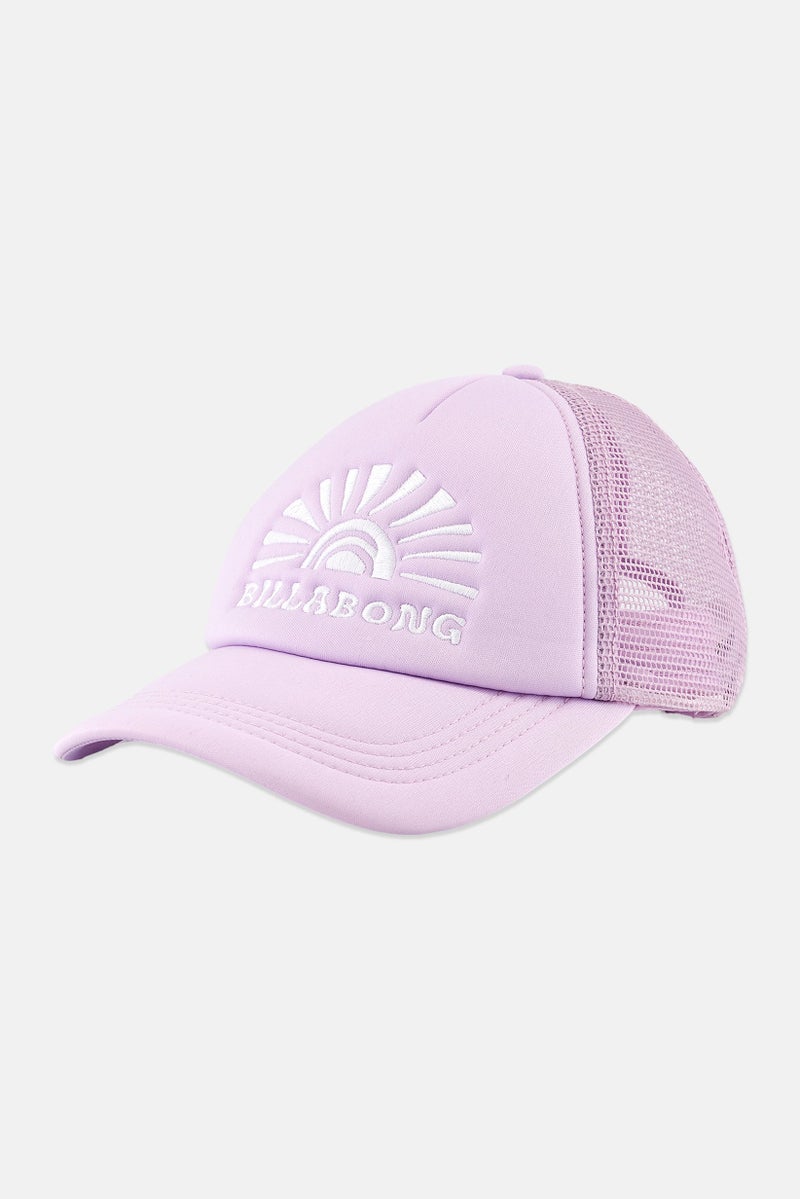 Billabong Kids Girl Brand Logo Cap, Lavender  - Image 1