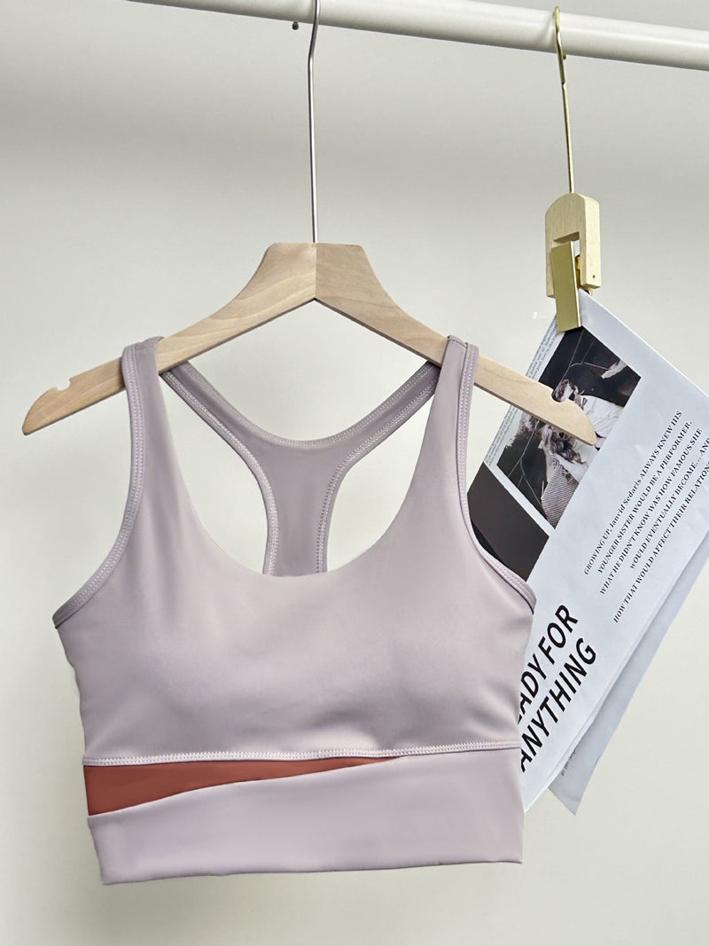 High-Elasticity Shockproof Outerwear Bra For Women, Suitable For Summer Running, Fitness, Sports, And Yoga, With High Elasticity And Shock Absorption - Image 1