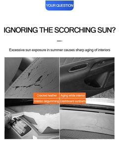 Mi VAZA Car Windshield Sun Shade - Foldable Sunshade - UV protection - Keep Vehicle Cool - 140x75cm  - Image 3