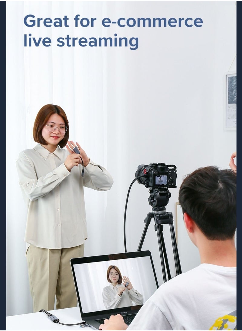 llano - 2 in 1 USB A/Type-C Video Capture Card Game Live Streaming Recording Device Video Collector 1080P 4K HDMI to USB Type-C Recorder Device for Live Streaming Conference Broadcasting Game Camera - Image 1