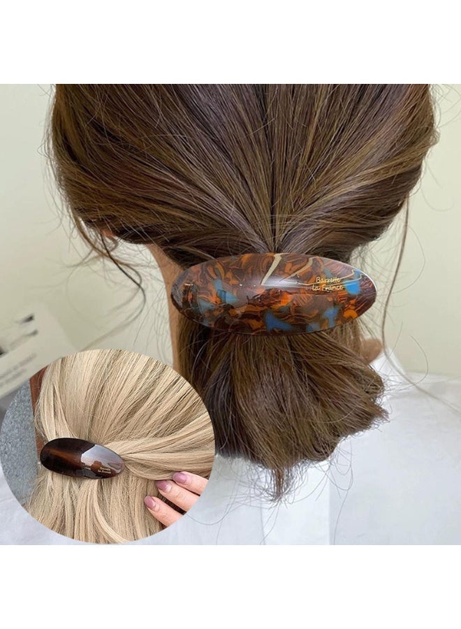 1/5Pcs Acetic Oval Hair Clips Vintage Ponytail Holder Spoon Clip Spring Hairpins Women Korean Large Spoon Top Clips Headwear - Image 1