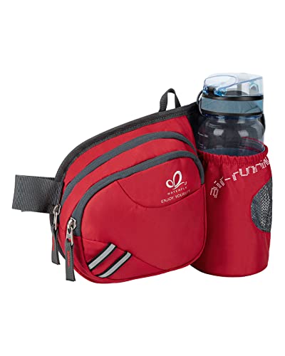 WATERFLY Fanny Pack Waist Bag: Waist Pack for Women Men with Water Bottle Holder Hiking Fanny Pack for Running Walking DogWalking Travel Cycling - Image 1