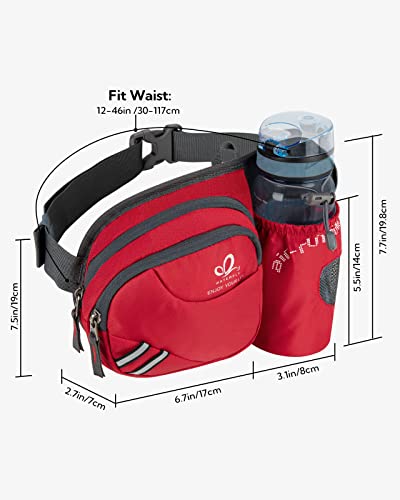 WATERFLY Fanny Pack Waist Bag: Waist Pack for Women Men with Water Bottle Holder Hiking Fanny Pack for Running Walking DogWalking Travel Cycling - Image 2