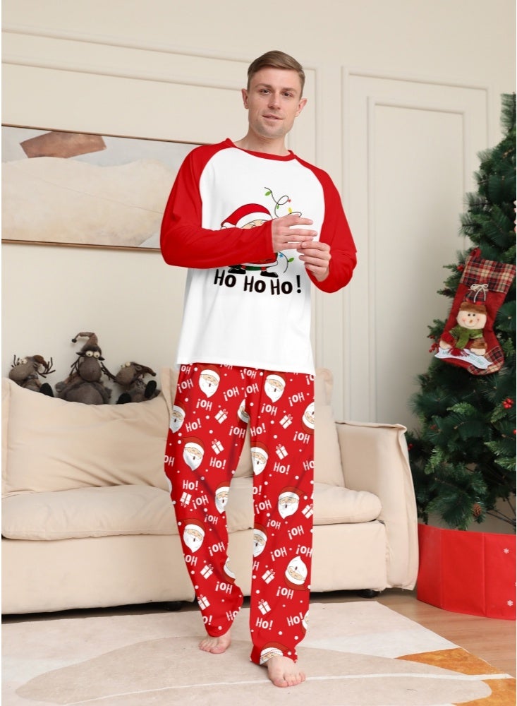 جيجيرو بيجامات عائلية لعيد الميلاد بيجامات عيد الميلاد الطويلة بيجامات شتوية متناسقة للعائلة للنساء والرجال والأطفال دافئة بأكمام طويلة ورقبة دائرية مريحة - Image 5