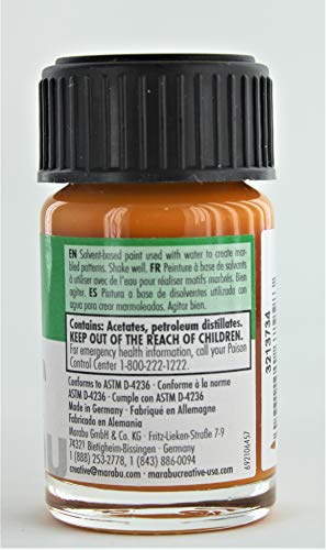 Marabu Easy Marble Paint, 15ml (Medium Yellow) - Image 2