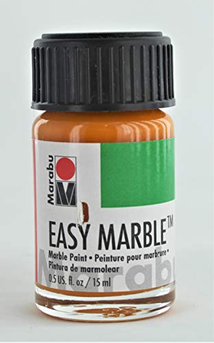Marabu Easy Marble Paint, 15ml (Medium Yellow) - Image 5