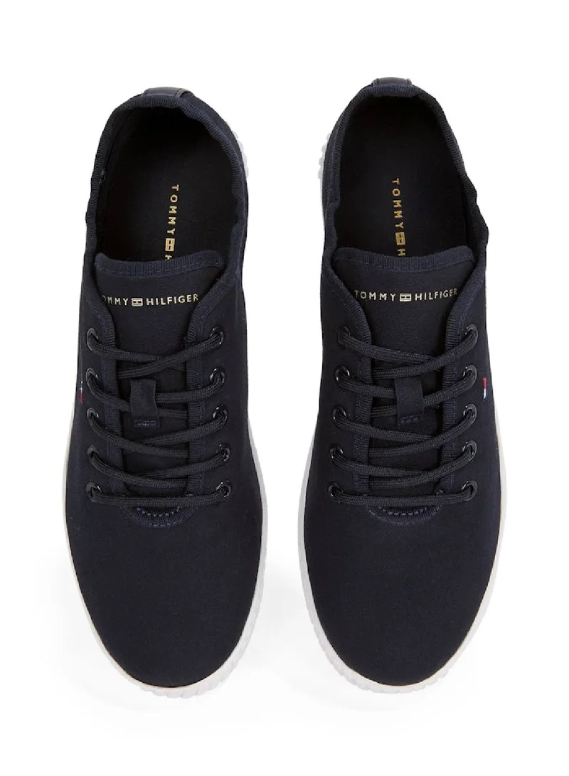 TOMMY HILFIGER Canvas Lace Up Sneakers