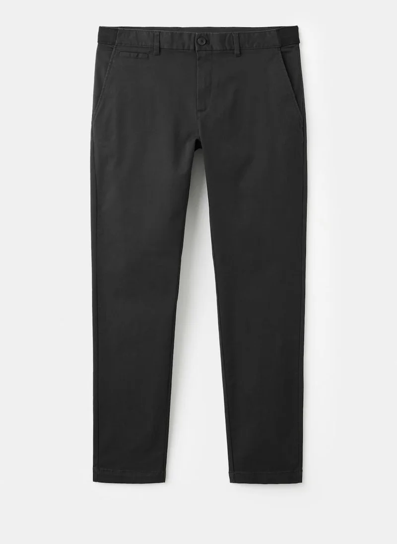 Mango Man  Prato cropped tapered chino trousers for Men | Best Price UAE