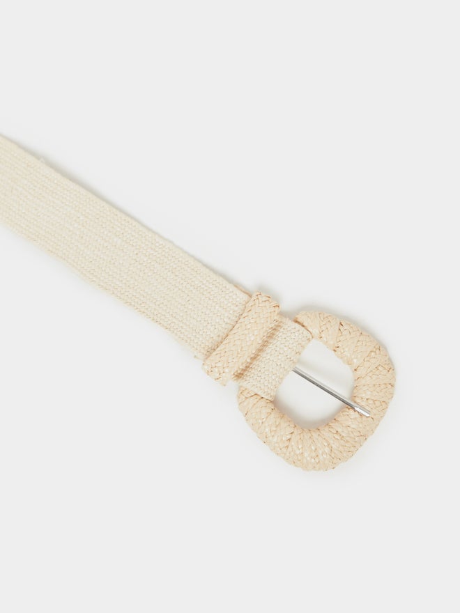 Styli Styli Beige Jute Solid Belt  - Image 4