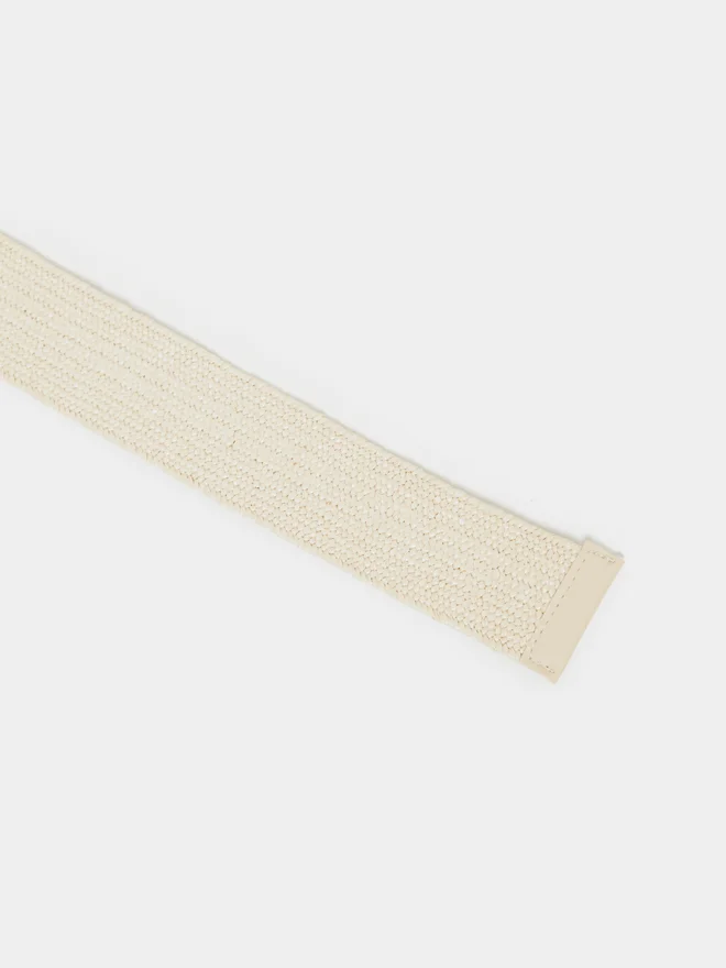 Styli Styli Beige Jute Solid Belt
