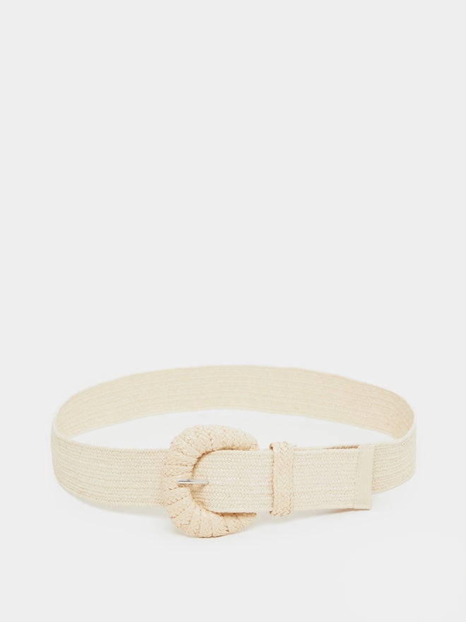 Styli Styli Beige Jute Solid Belt  - Image 2
