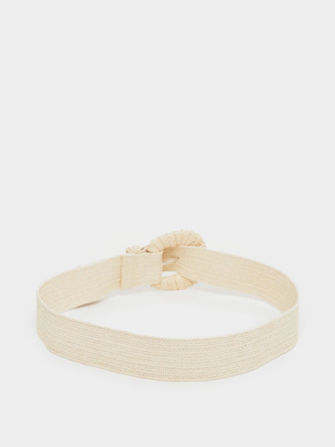 Styli Styli Beige Jute Solid Belt  - Image 3