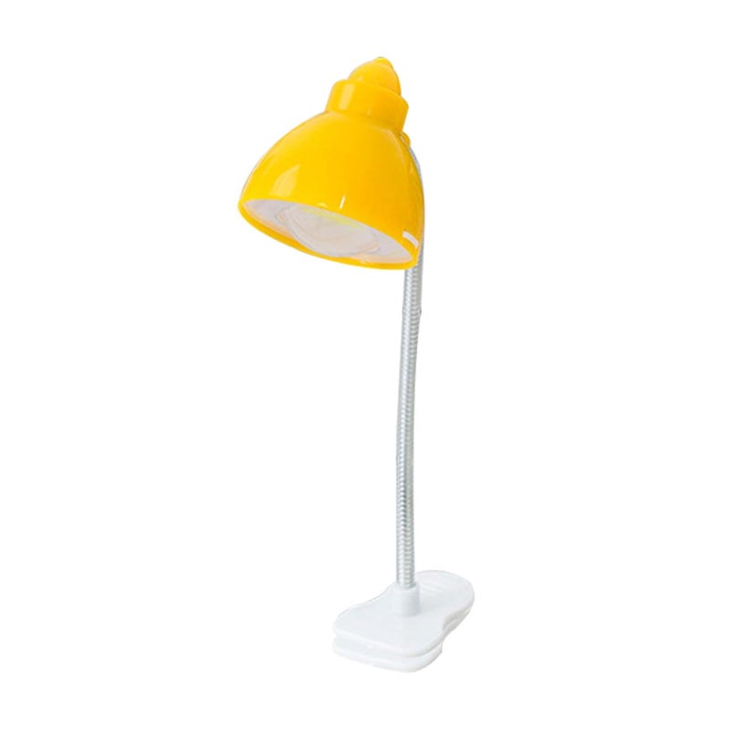 Flexible Neck Mini LED Clip Desk Lamp Eye Caring Reading Light Blue Yellow Color Modes - Image 5