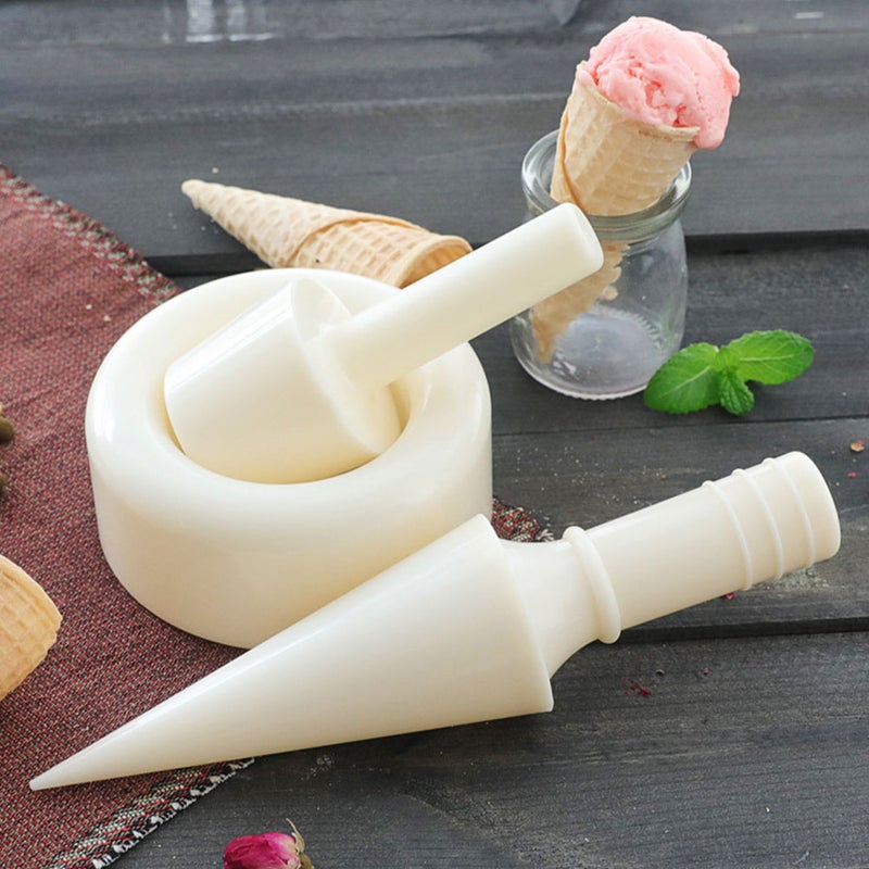 1 Set of Ice Cream Waffle Cones Mold Kit Reusable Ice Cream Cone Making Mold Cone Roller DIY Mold - Image 5