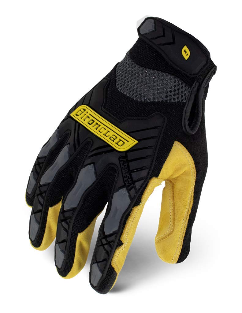 IRONCLAD Command Impact Goatskin Leather Work Gloves; Touch Screen Gloves Conductive Index Finger, Impact Protection, Machine Washable, Sized S, M, L, XL, XXL (1 Pair) (X-Large) - Image 1