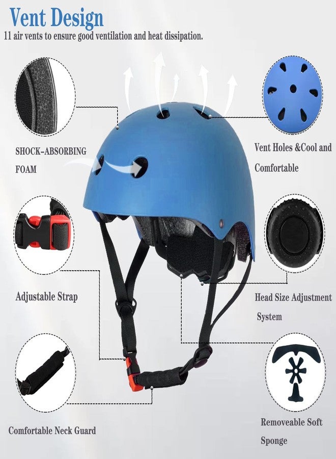 FOOKCIAN Kids Bike Helmet,Toddler Skateboard Helmets for Ages 2-3-5-8-14 Years Boys Girls with Knee and Elbow Pads Wrist Guards fit Roller Skates,Skateboarding,Skating Scooter Adjustable Bike Helmet - Image 5