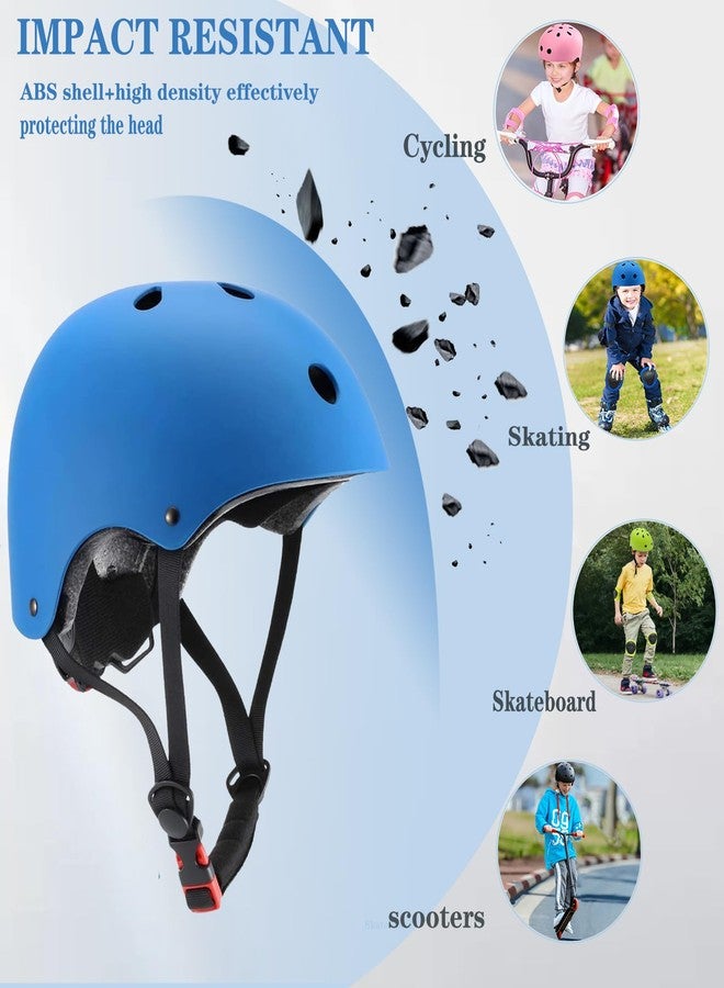 FOOKCIAN Kids Bike Helmet,Toddler Skateboard Helmets for Ages 2-3-5-8-14 Years Boys Girls with Knee and Elbow Pads Wrist Guards fit Roller Skates,Skateboarding,Skating Scooter Adjustable Bike Helmet - Image 3