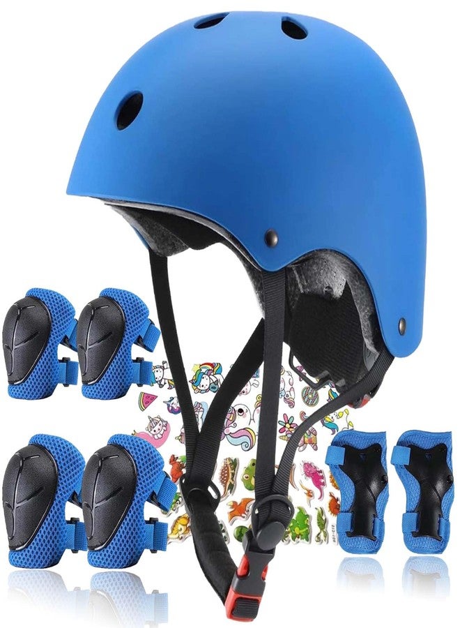 FOOKCIAN Kids Bike Helmet,Toddler Skateboard Helmets for Ages 2-3-5-8-14 Years Boys Girls with Knee and Elbow Pads Wrist Guards fit Roller Skates,Skateboarding,Skating Scooter Adjustable Bike Helmet - Image 1