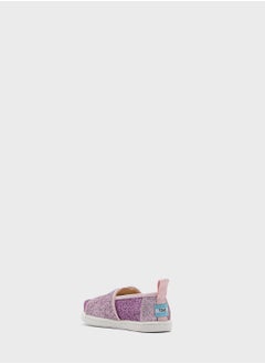 TOMS Kids Iridescent Glimmer Slip Ons  - Image 2