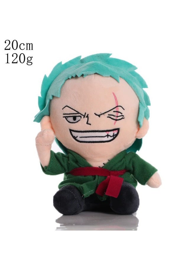 Cartoon anime plush toy of the "One Piece" character
