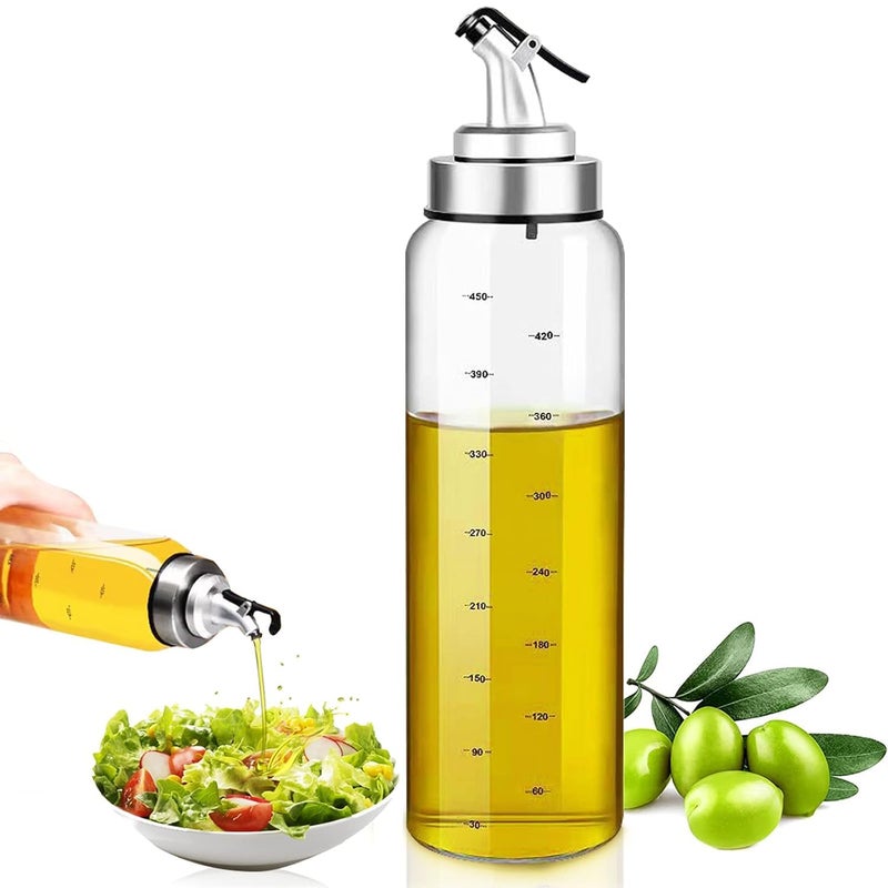 Drumil Oil Bottle Glass Oil Dispenser Bottle For Kitchen (Oil 500ml - 1Pcs) - Image 1