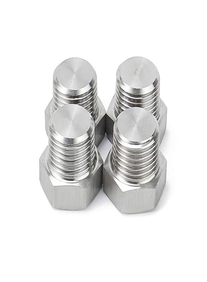 Feelers 1/4" NPT Male Outer Hex Head Thread Plug Pipe Fitting, 304 Stainless Steel Oil Drain Plug Fitting (Pack of 6) - Image 4