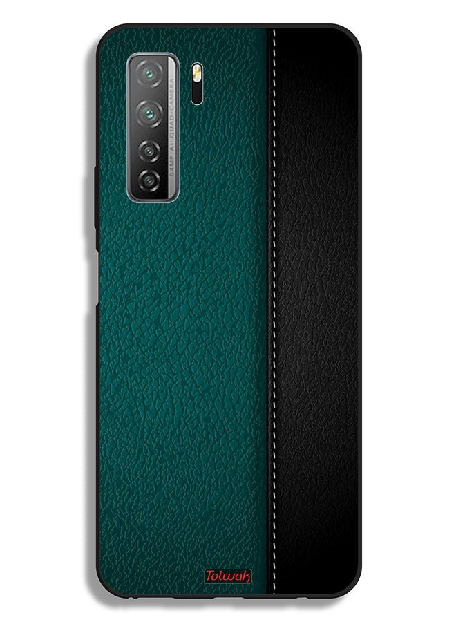 Tolwak Huawei nova 7 SE 5G Protective Case Cover Leather Pattern - Image 2