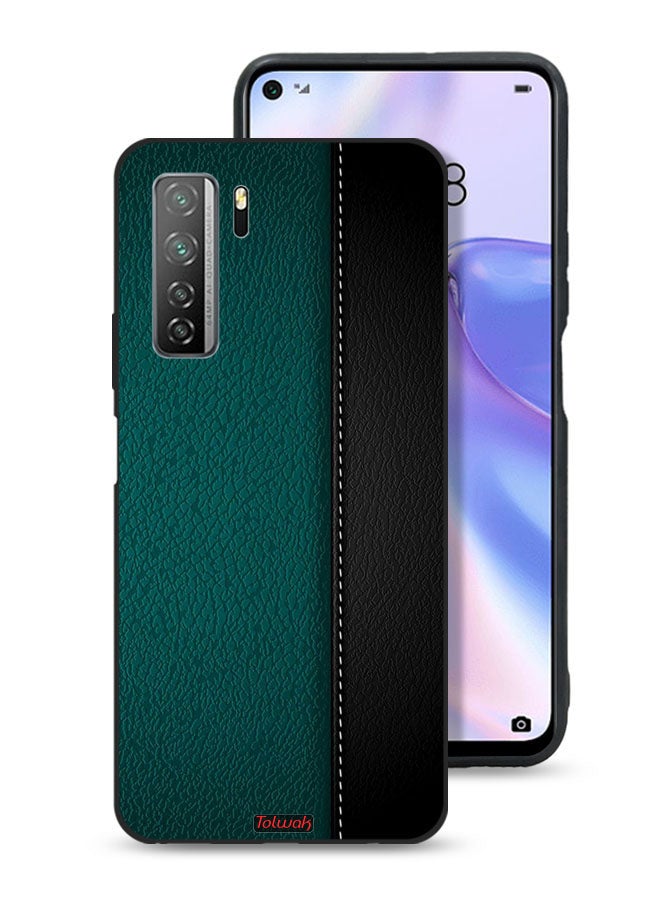 Tolwak Huawei nova 7 SE 5G Protective Case Cover Leather Pattern - Image 1