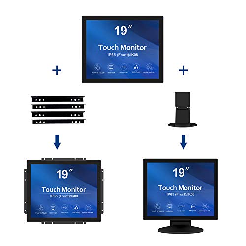 GreenTouch 19 inch Ultra Slim Touch Open Frame Monitor, HDMI/VGA/DVI Interface, 1280 x 1024 Resolution, Industrial Touch Display - Image 3