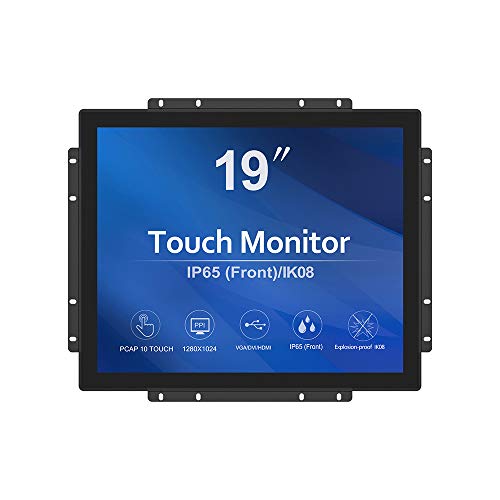 GreenTouch 19 inch Ultra Slim Touch Open Frame Monitor, HDMI/VGA/DVI Interface, 1280 x 1024 Resolution, Industrial Touch Display - Image 1
