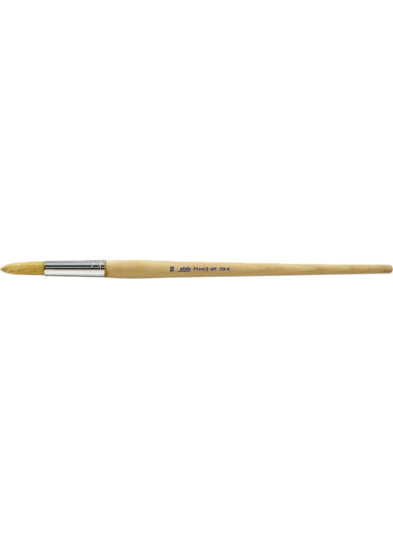 Pebeo France Art 258R Oil Paint Brush White Bristle Round Tip Serial No: 16 
