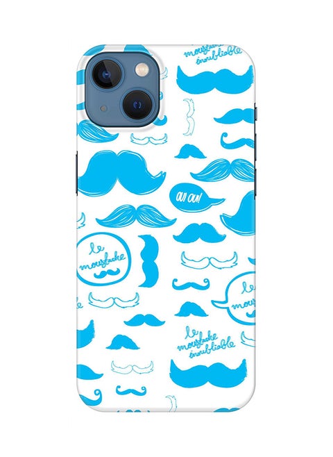 Case for Apple iPhone 14 Plus Case Slim Snap Classic Series Mobile Cover Hard PC Shield Matte Finish Print - Le Moustache
