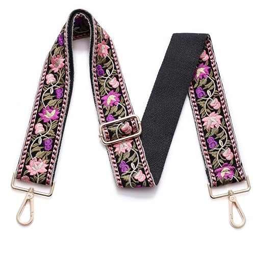 S-Jacorry Purse Strap Replacement Crossbody Wide Shoulder Strap Adjustable Canvas Straps Handbag Strap Replacement Belts - Image 2