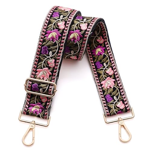 S-Jacorry Purse Strap Replacement Crossbody Wide Shoulder Strap Adjustable Canvas Straps Handbag Strap Replacement Belts - Image 1