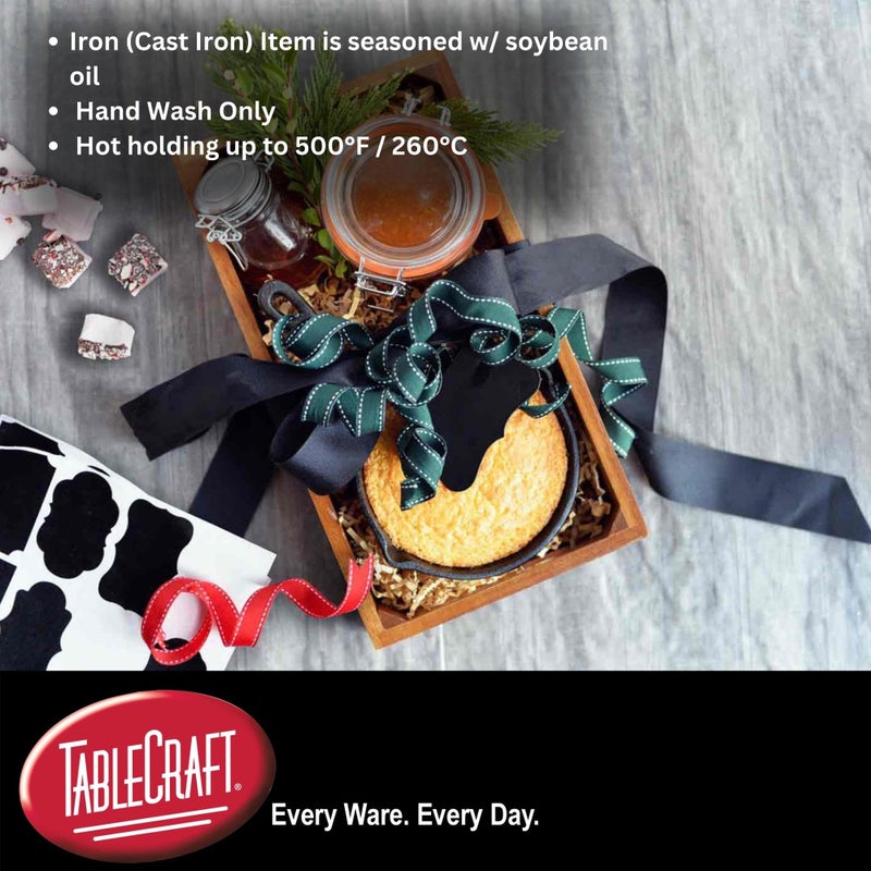 TableCraft Cast Iron Mini Skillet, 11 oz, Black - Image 5