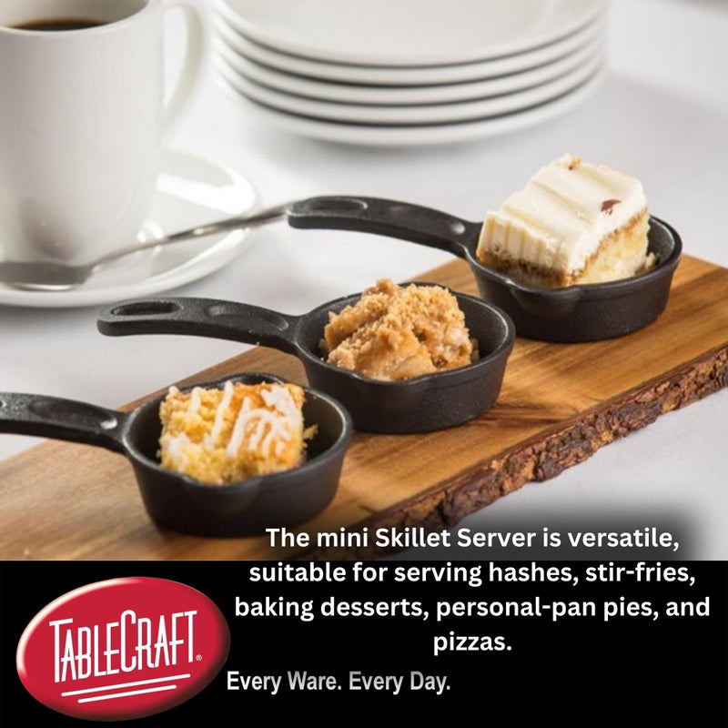 TableCraft Cast Iron Mini Skillet, 11 oz, Black - Image 4