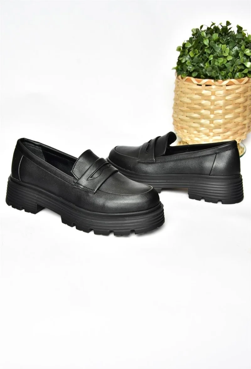 فوكس شوز R996092009 Black Thick Soled Casual Women's Shoes