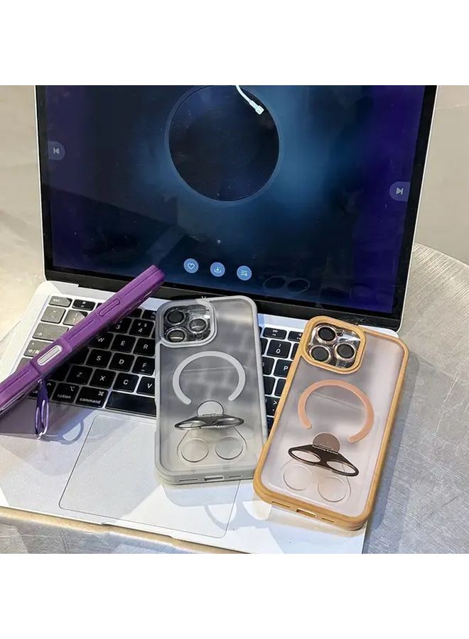 Mixed Color Magnetic Stand Ring Phone Case For iPhone 13 - Image 3