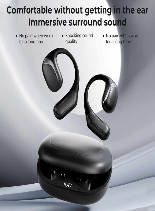 ERAZER X9 Wireless Earphone BT 5.4 Noise Canceling Headset with Digital Display Ear-Hook Sport Headphones Built-in Mic Long-Lasting 84H - Image 4