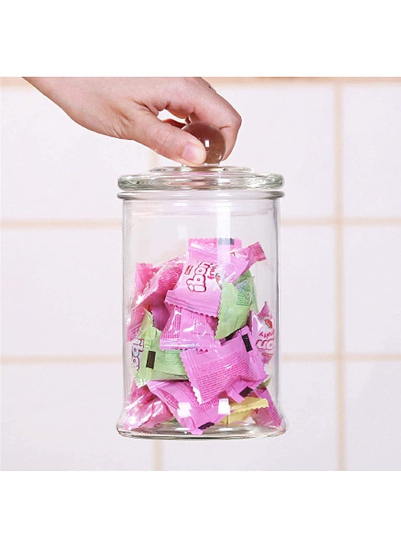 Dunekart Glass Storage Jar 750ml | Airtight, Moisture-Proof Food Containers with Lid | Kitchen Storage Jar Set for Snacks, Spices & Dry Fruits | 4pcs - Image 5