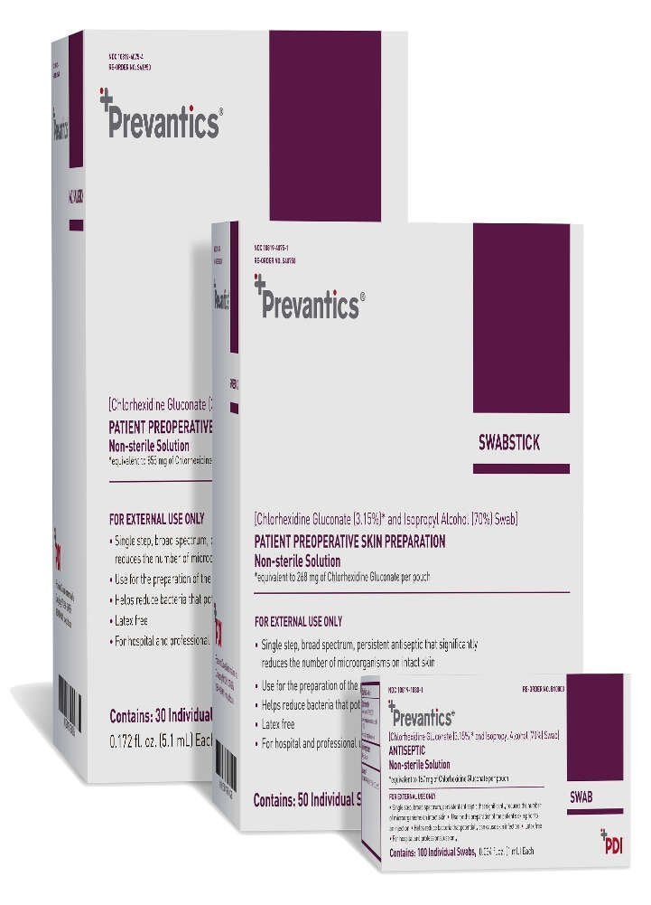 PDI PYB10800 - Prevantics Swabs, 1 mL - Box of 100 - Image 1