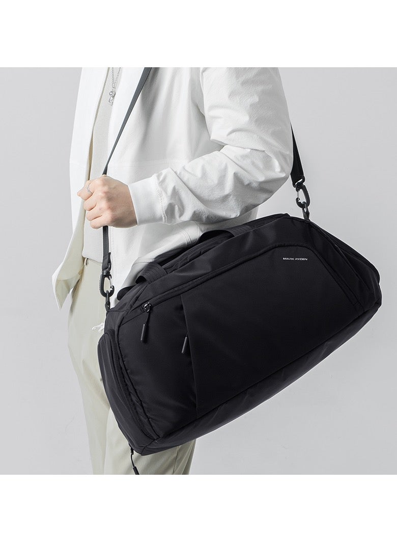 مارك رايدن حقيبة سفر مارك رايدن - للرجال - حقيبة جيم  لتر مع جيب حذاء وحزام قابل للإزالة وقماش أكسفورد مقاوم للماء - Image 2