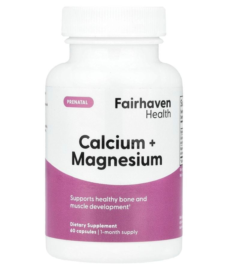 fairhaven health Prenatal Calcium + Magnesium 60 Capsules