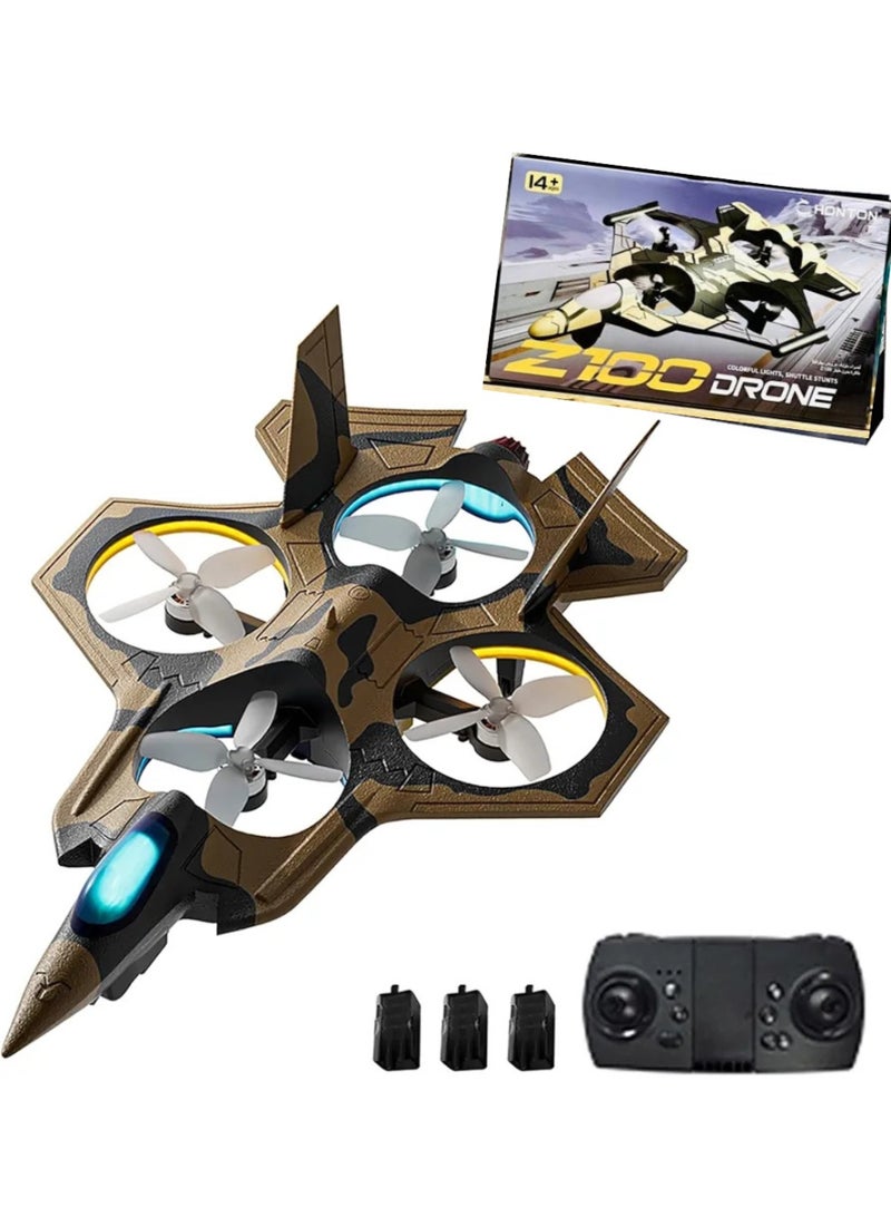 RC Remote Control Airplanes, 2.4G Mini Drone with High Powerful Motors and LED light for Kids and Beginner | Radio Control | RC Plane Max 54 mins Flight Time | Quadcopter With One-click Take-off/Landing | One-click Flips/Circle | Headless Mode - Image 1