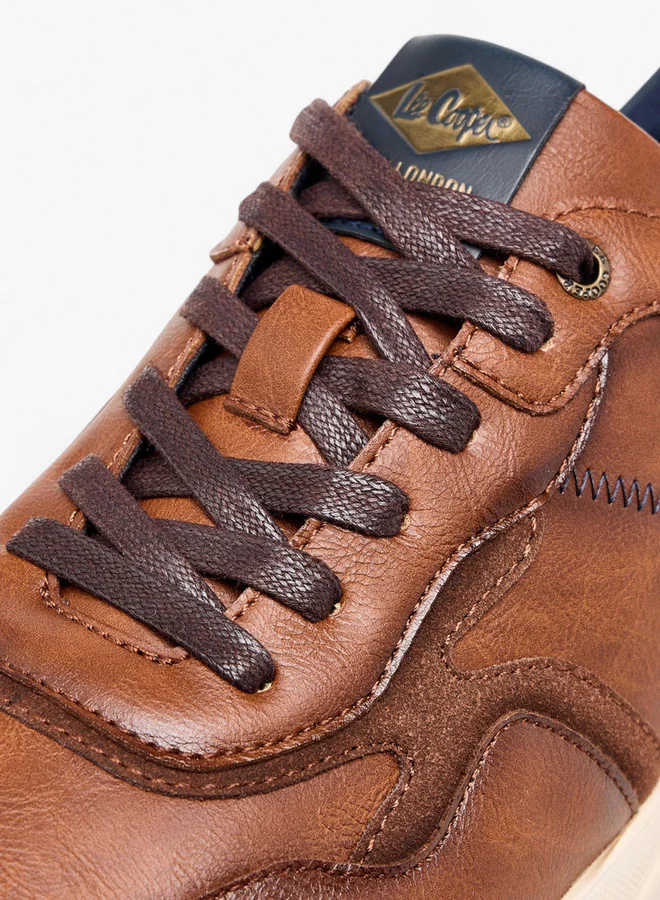 Lee Cooper Men's Panelled Lace-Up Sneakers