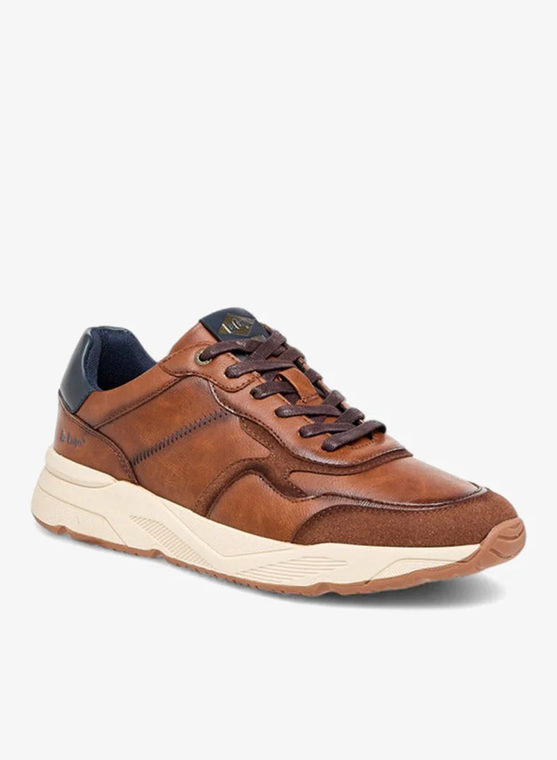 Lee Cooper Men's Panelled Lace-Up Sneakers